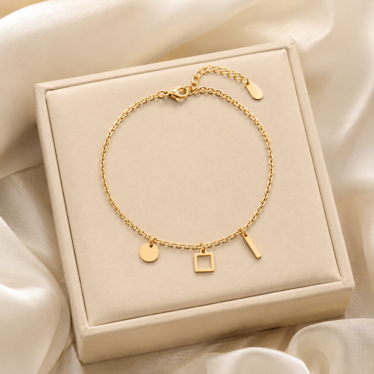 Geometric Charm Bracelet