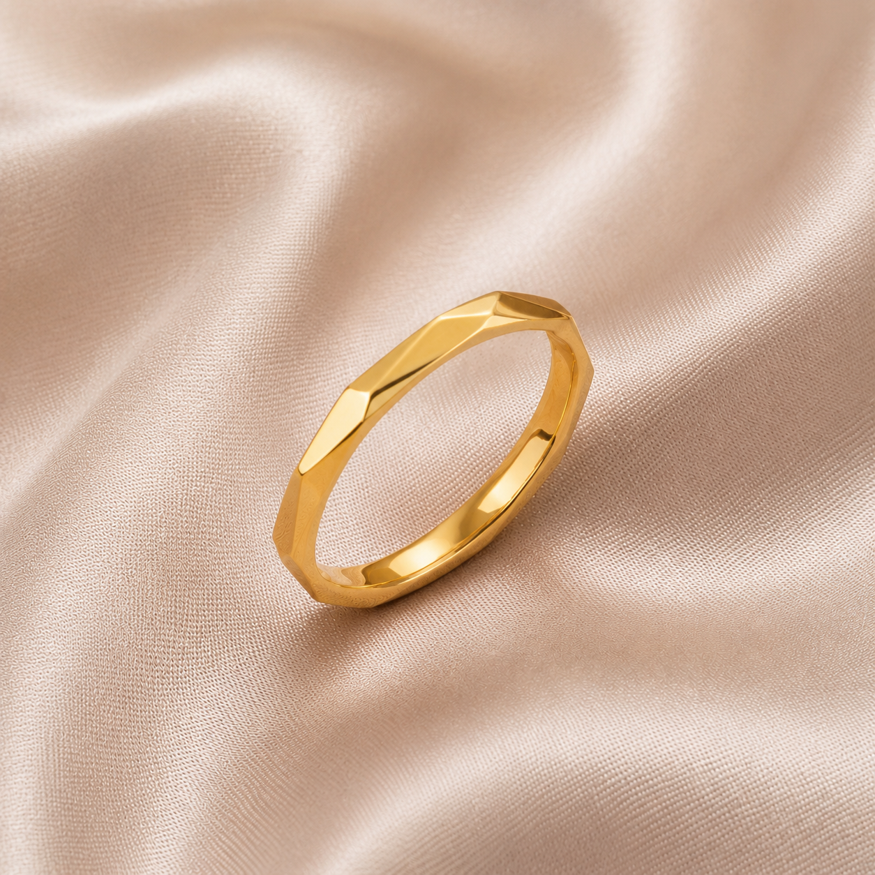 Faceted Band Ring